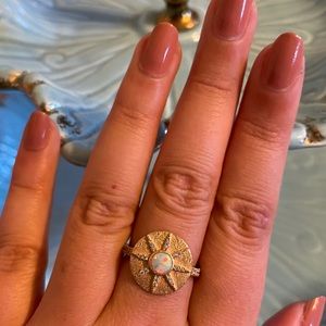 Joy Dravecky Stargazer Ring Opal
